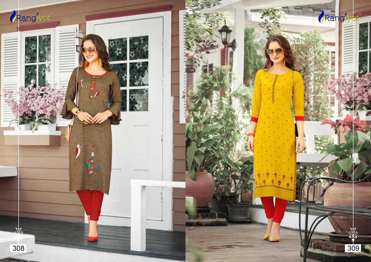 Ishita Vol-3 Rangjyot Combo Print Work Kurti Sets Ishita Vol-3 Rangjyot Combo Print Work Kurti Sets
